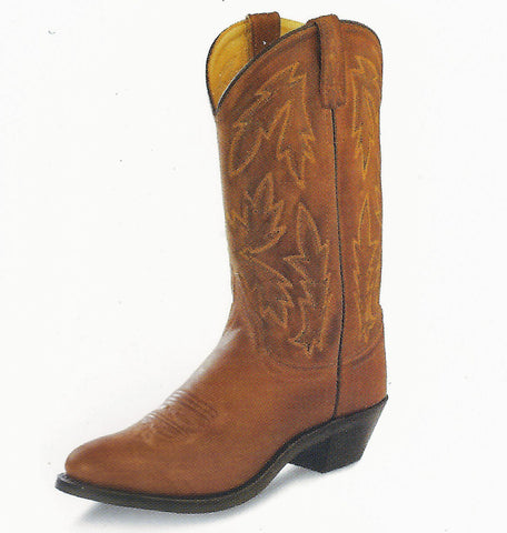 Old West Ladies Leather Cowgirl Boots