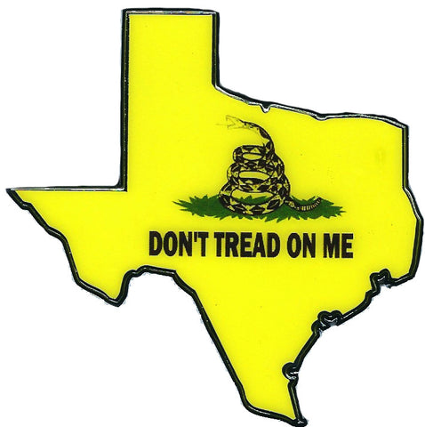 State of Texas Don't Tread on Me Automobile Emblem