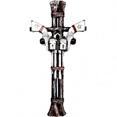 Old West Gun Cross