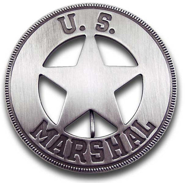 US Marshal Round Star Badge – Wild Wild West