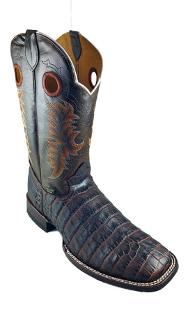 Cayman Print Cowboy Boots Dark