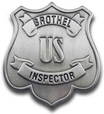 Brothel Inspector Badge