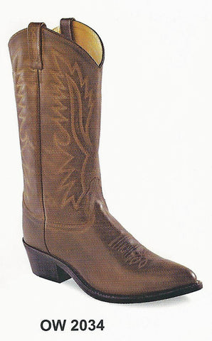 Old West Men's Brown Cowboy Boots