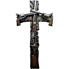 Old West Shotgun & Gun Cross