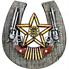 DB Star Bullet Star Horseshoe Plaque