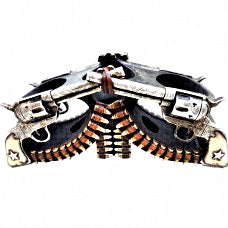 Old West Pistol Wine Holder