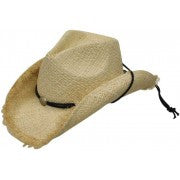 Raffia w/ Frayed Edge Cowboy Hat