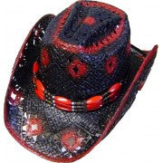 Red/Black Cowboy Hat