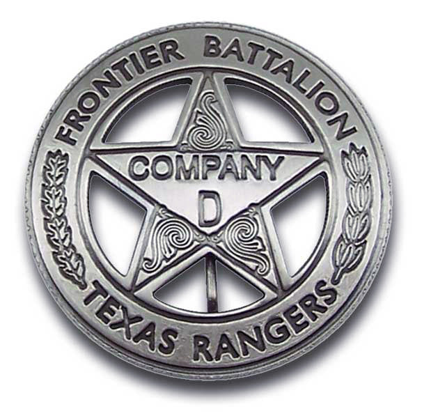 Texas Ranger Peso Back Co D Badge – Wild Wild West