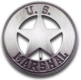 US Marshal Round Star Badge
