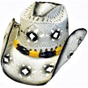 Black and White Cowboy Hat
