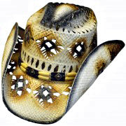 White/Brown Cowboy Hat